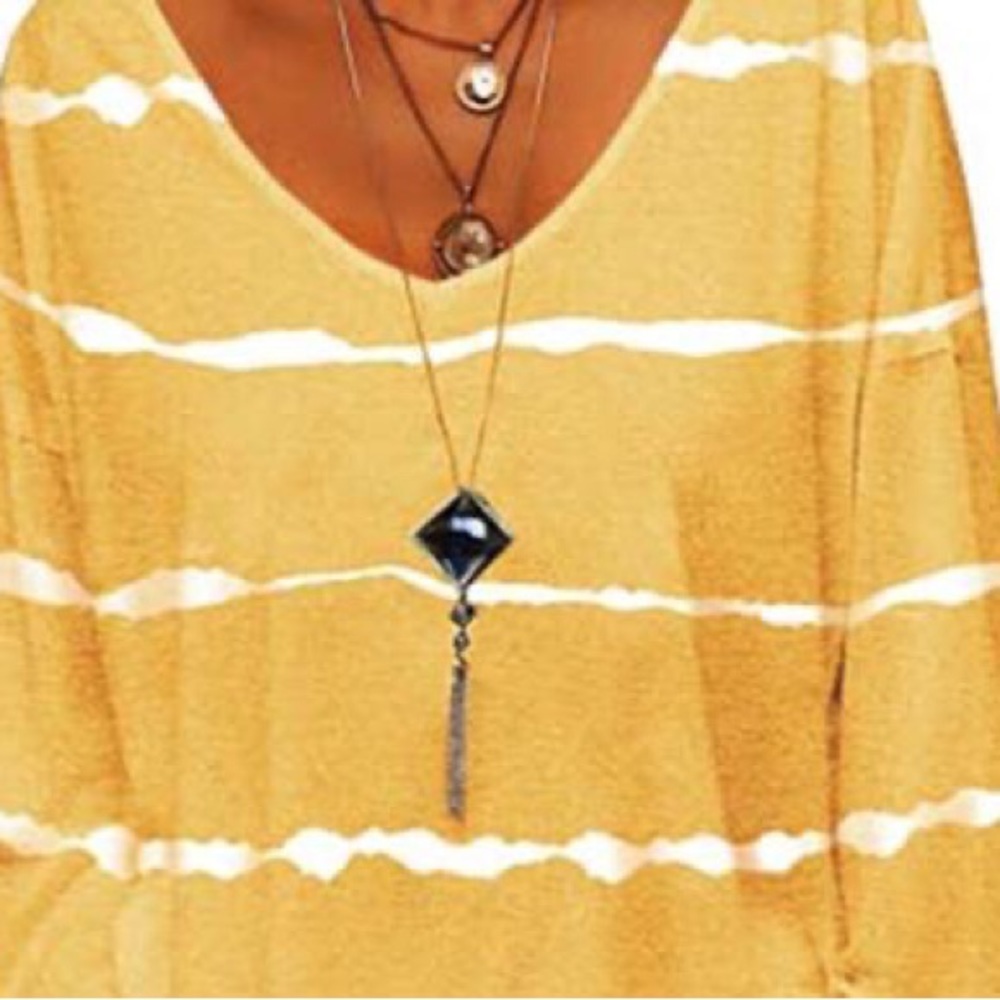 Ladies Yellow Long Sleeve Shirt